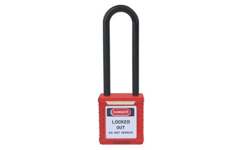 Langes Vorhängeschloss 76 mm Kunststoff