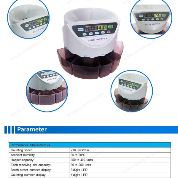 Bank Elektronischer Euro-Münzschalter-Münzsortierer - Görsel 3