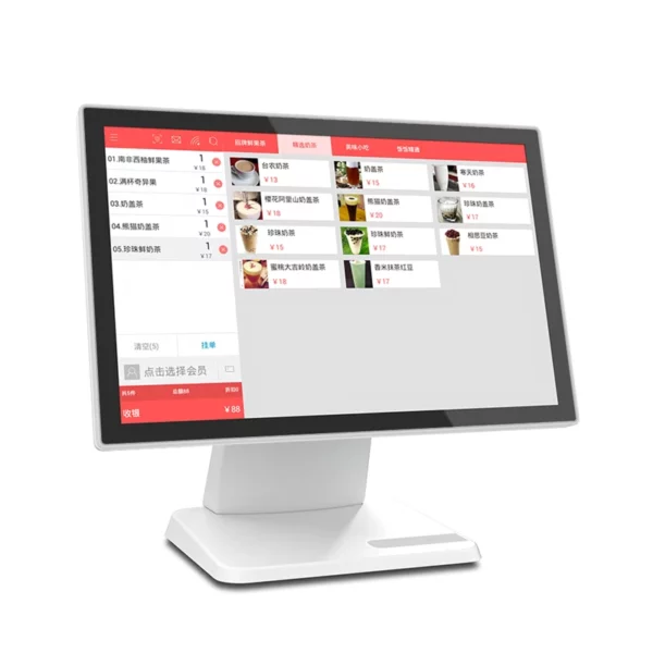 17,1-Zoll-Windows-Touchscreen-POS-Terminal mit Aluminiumlegierungsbasis - Görsel 2