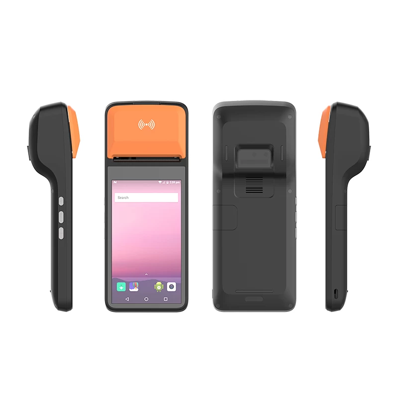 5.0 "HD IPS Bildschirm Android 11 Portable Ultra-dünnes POS-Terminal mit 58mm Thermodrucker, Scanner, NFC, Kamera und Lautsprecher - Görsel 4