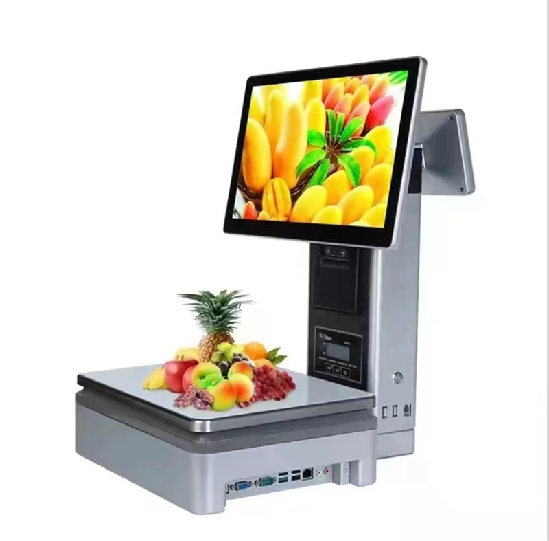 Windows-System-All-in-One-POS-Waage mit Thermodrucker