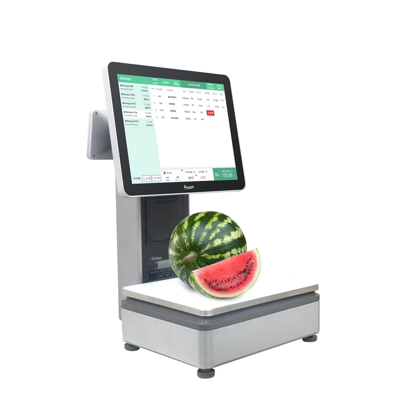Windows-System-All-in-One-POS-Waage mit Thermodrucker - Görsel 3