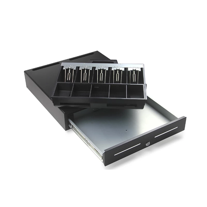 460mm Breite Große elektronische Metall-Kassenschublade mit kugelgelagertem Schlitten - Görsel 3