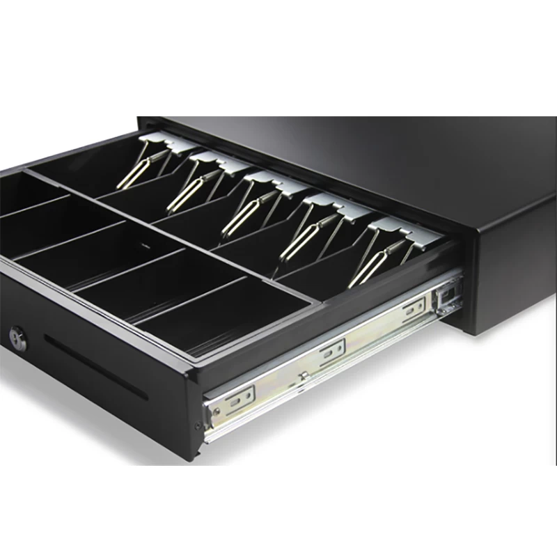 460mm Breite Große elektronische Metall-Kassenschublade mit kugelgelagertem Schlitten - Görsel 4