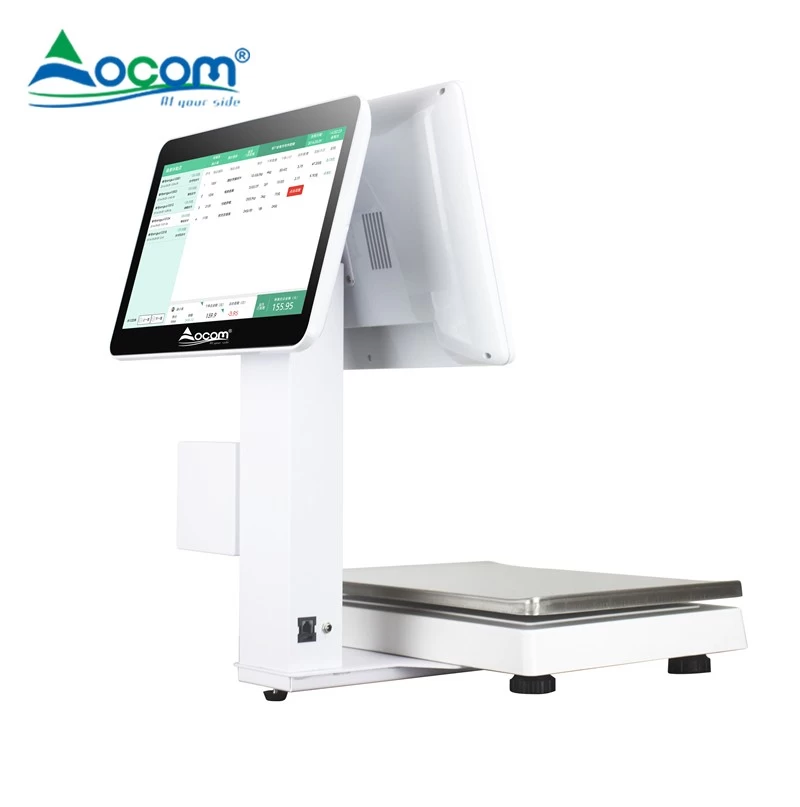 15,6 Zoll Windows-System All-in-One-POS-Waage mit Thermodrucker - Görsel 3