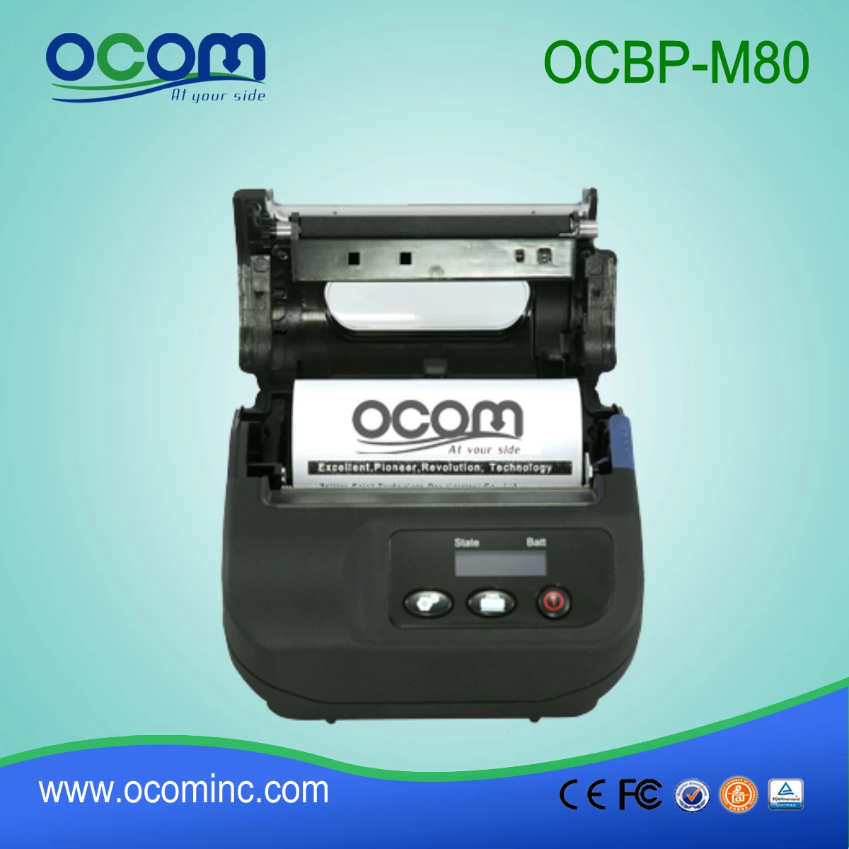 Bluetooth tragbarer Barcode Thermo-Etikettendrucker - Görsel 4