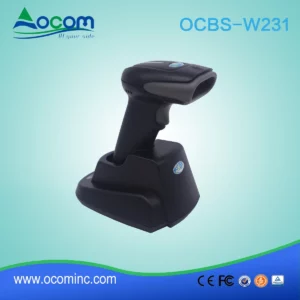 433Mhz oder Bluetooth Wireless QR Code 2D Barcodescanner mit Cradle