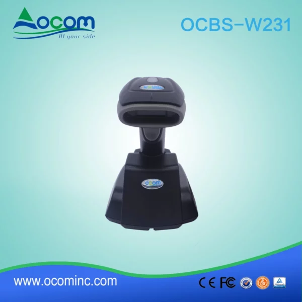 433Mhz oder Bluetooth Wireless QR Code 2D Barcodescanner mit Cradle - Görsel 7