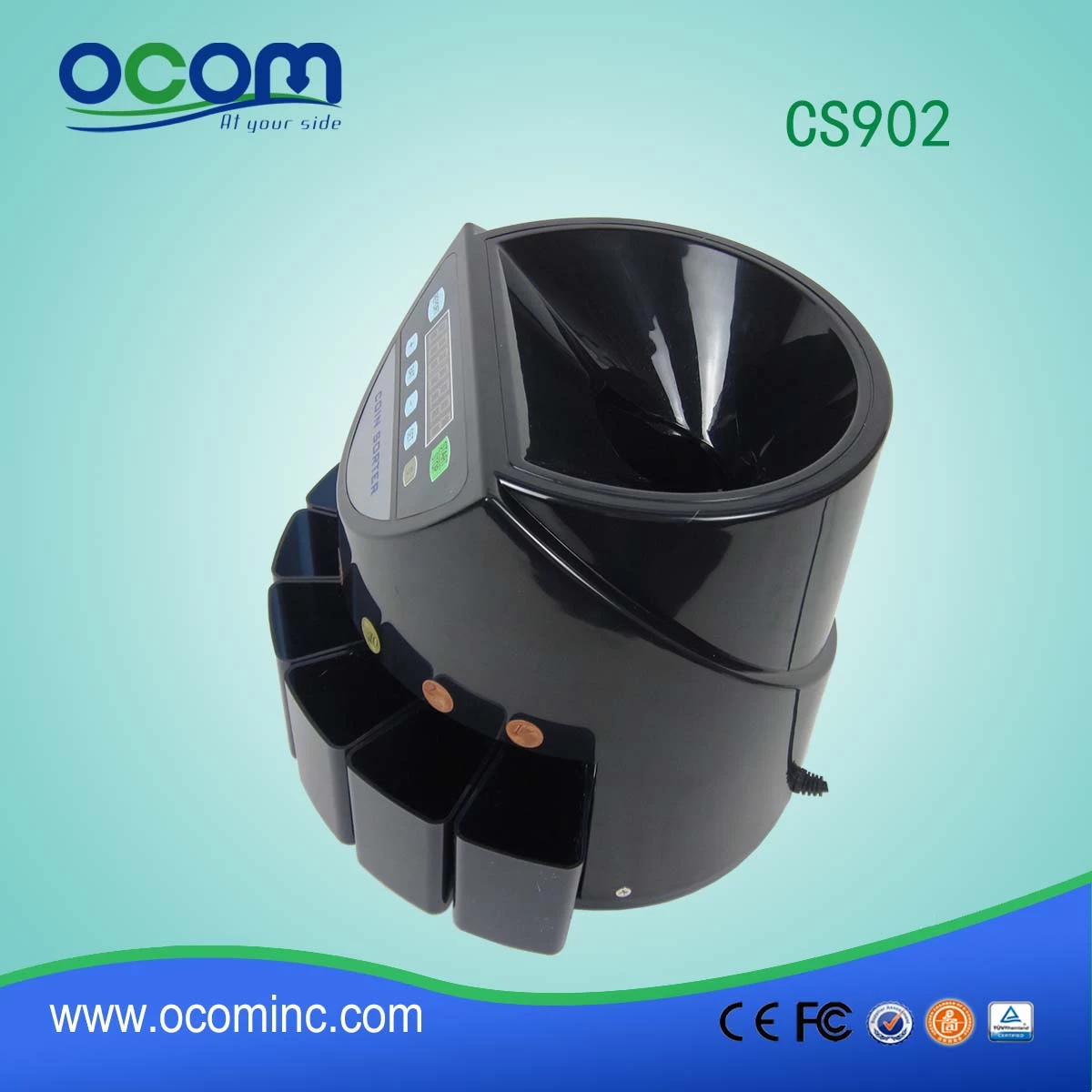 Automatische Euro / USD / Mexiko / Israel / Comlunbia Münzzähler Sortiermaschine