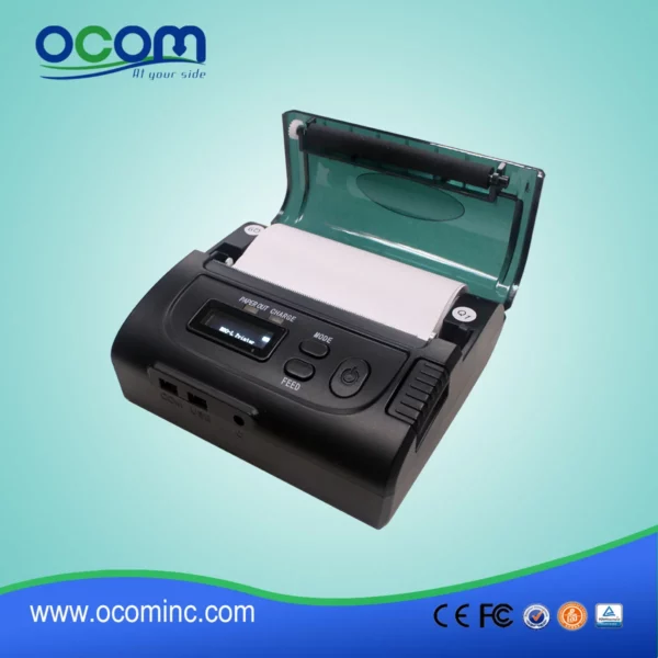 Tragbarer 80-mm-Mini-Thermobondrucker mit OLED-Display - Görsel 2