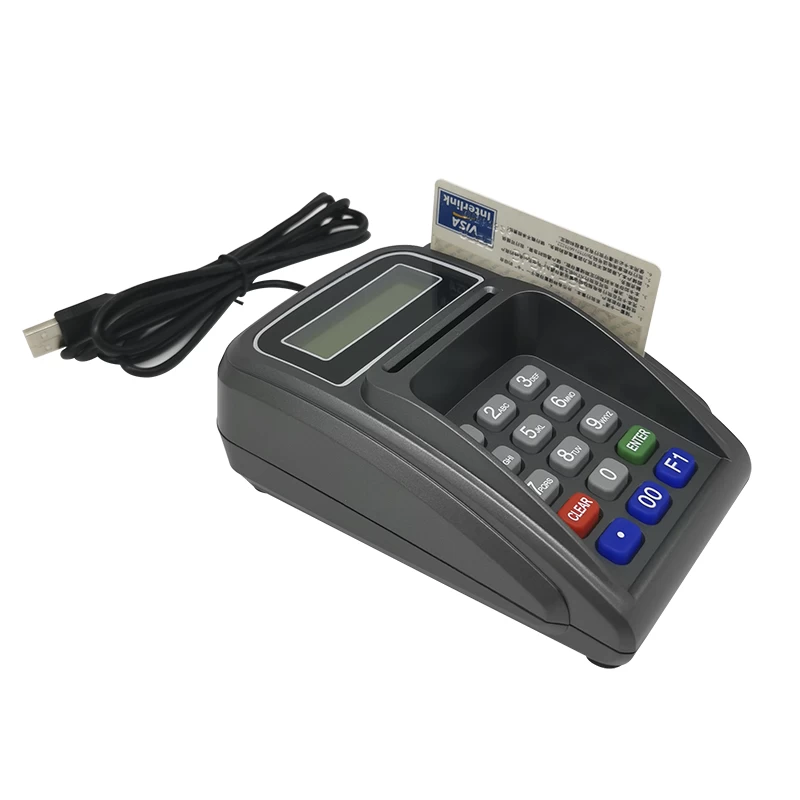 15 Tasten Pinpad mit LCD und optionalem Kartenleser - Görsel 3