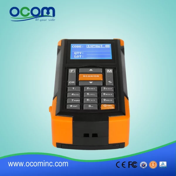 Mini-Wireless-Barcode-Scanner mit Bildschirm und Speicher - Görsel 3