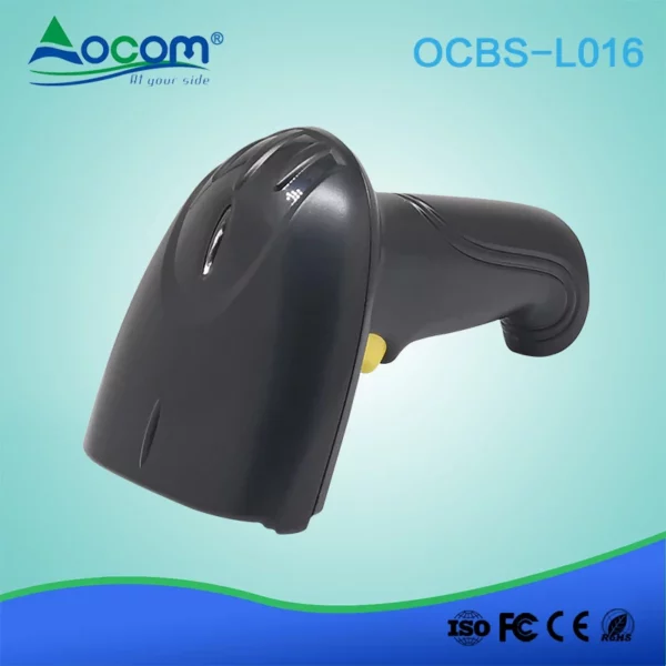 Handheld kabelgebundener 1D-Laser-Barcodeleser Barcode-Scanner kann auf manuelles und kontinuierliches Scannen umschalten - Görsel 2