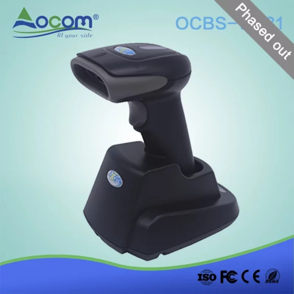 433Mhz oder Bluetooth Wireless QR Code 2D Barcodescanner mit Cradle - Görsel 2