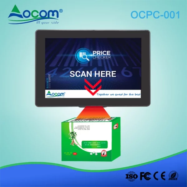10,1 Zoll Android-System pos Touchscreen Preisprüfer mit 2D-Barcode-Scanner - Görsel 2