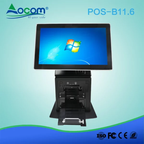 11,6 Zoll Andorid / Windows All-in-One-Touchscreen-POS-Maschine mit Drucker