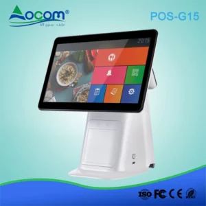 15,6 oder 15,1 Zoll Andorid / Windows All-in-One-Touchscreen-POS-Maschine mit Drucker