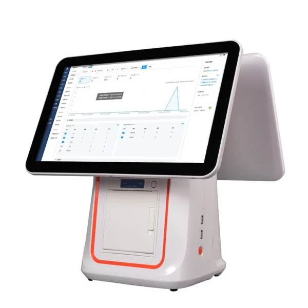 15,6 oder 15,1 Zoll Andorid/Windows All-in-One-Touchscreen-Kassensystem mit Drucker und Scanner - Görsel 5