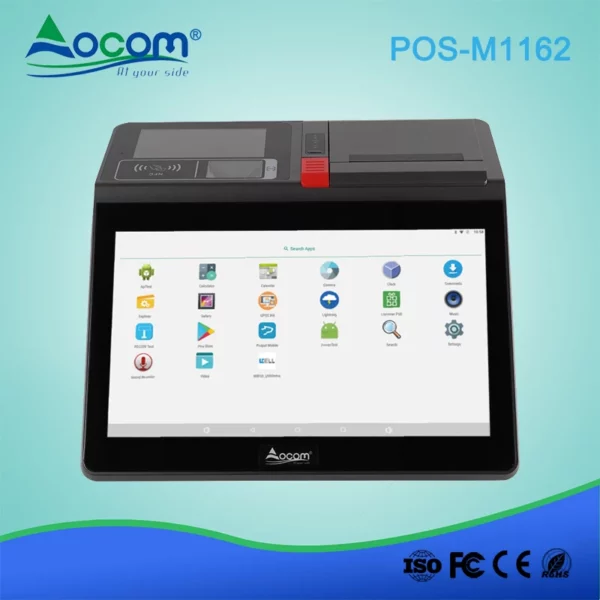 11,6 Zoll All In One Android / Windows POS-Terminal mit Drucker, Scanner, Display und RFIDv - Görsel 2