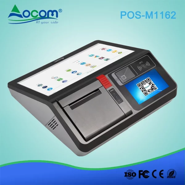 11,6 Zoll All In One Android / Windows POS-Terminal mit Drucker, Scanner, Display und RFIDv - Görsel 3