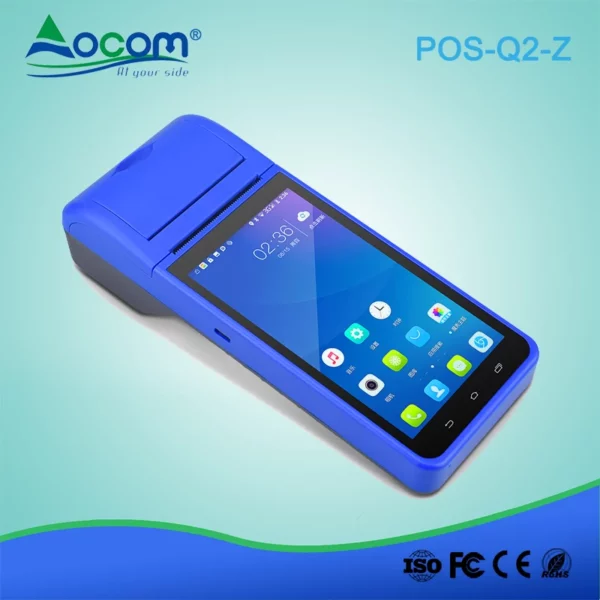 5,5 Zoll tragbares Android 8.1 Handheld POS Terminal mit 58mm Thermodrucker - Görsel 2