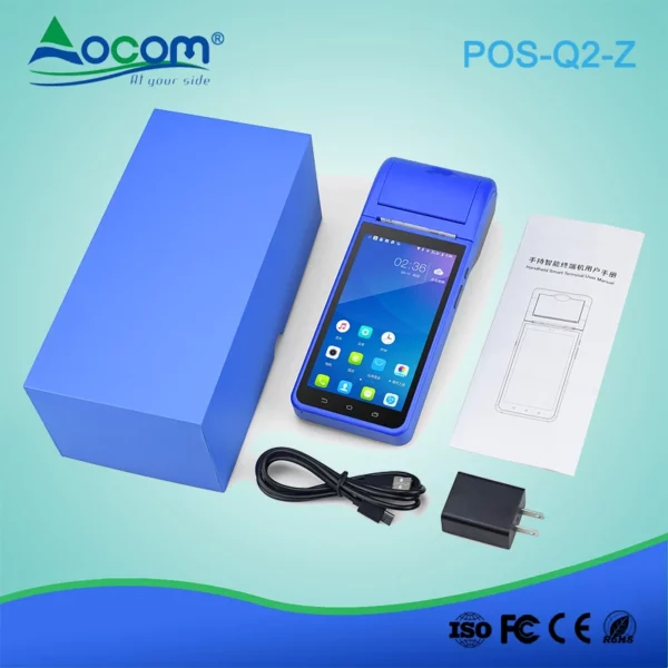 5,5 Zoll tragbares Android 8.1 Handheld POS Terminal mit 58mm Thermodrucker - Görsel 5
