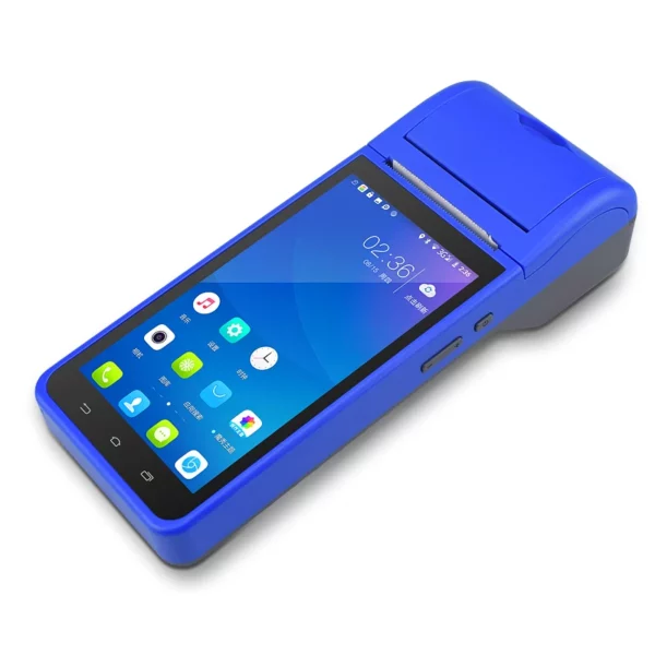 5,5 Zoll tragbares Android 8.1 Handheld POS Terminal mit 58mm Thermodrucker - Görsel 6