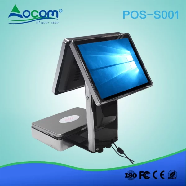 15 Zoll All-in-One-Touch-POS-Waage mit integriertem 58-mm-Belegdrucker - Görsel 3