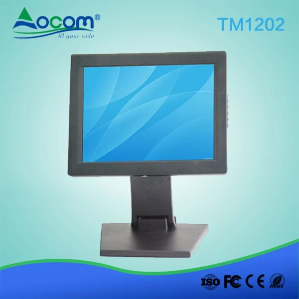 12,1-Zoll-Touchscreen-POS-Monitor mit klappbarem Sockel
