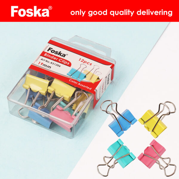 Farbpalette sortierte Binderclips