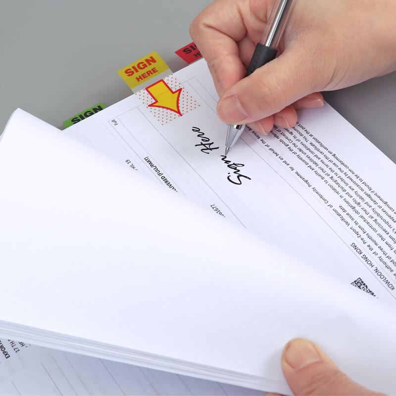 "SIGN HERE" Haftnotizen - Görsel 5