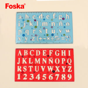 Kunststoffschablonen-Lineal-Set