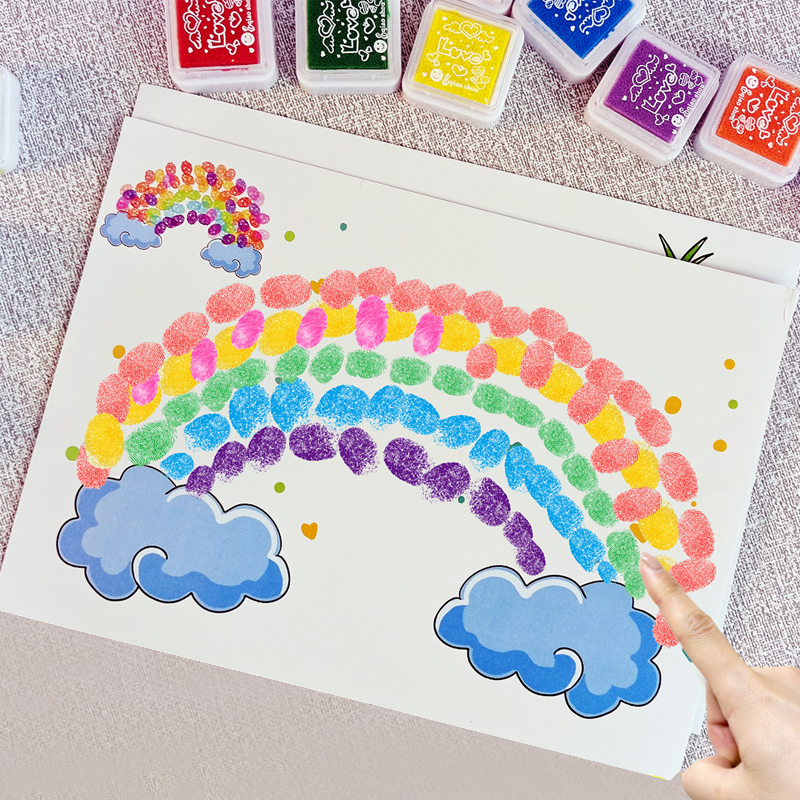 Fingerfarbe Stempelkissen - Görsel 5