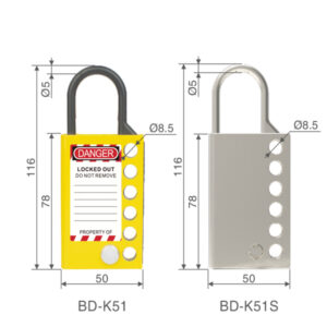 Edelstahl-Lockout-Haspe