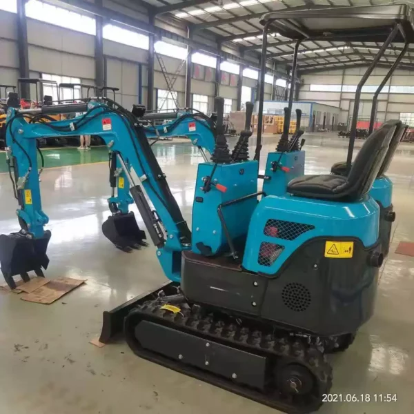 Mini Hydraulischer Raupenbagger Chinesisches schweres Gerät Home Landwirtschaftliche Farm Crawler Minibagger HT12-5 - Görsel 3
