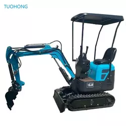 Mini Hydraulischer Raupenbagger Chinesisches schweres Gerät Home Landwirtschaftliche Farm Crawler Minibagger HT12-5