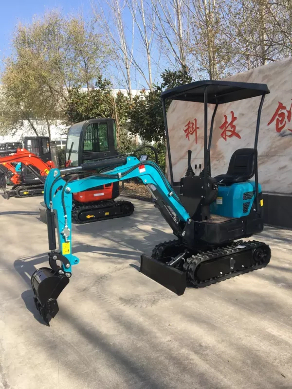 Mini Hydraulischer Raupenbagger Chinesisches schweres Gerät Home Landwirtschaftliche Farm Crawler Minibagger HT12-5 - Görsel 6
