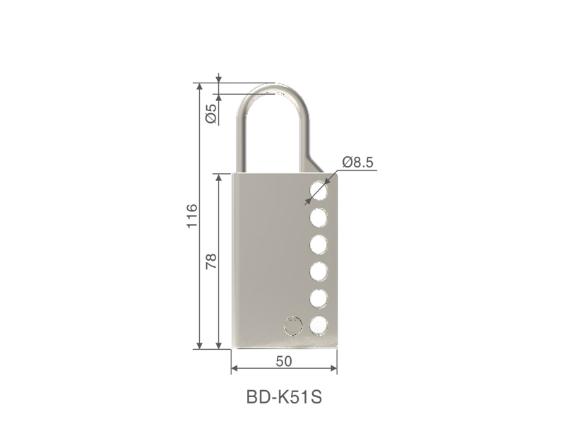 Edelstahl-Lockout-Haspe - Görsel 2