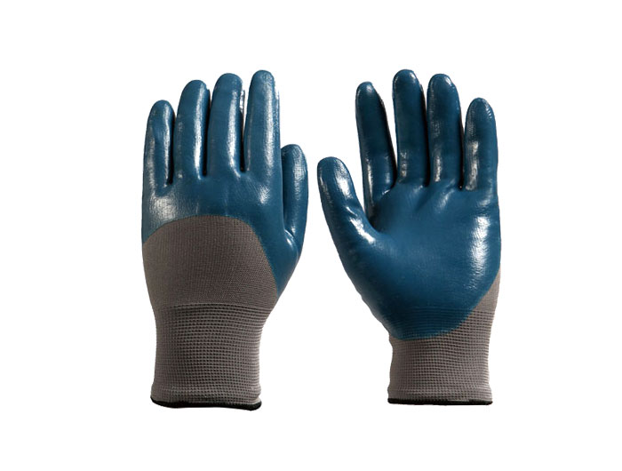 Gestrickte nitrilbeschichtete Handschuhe GE-NG-02