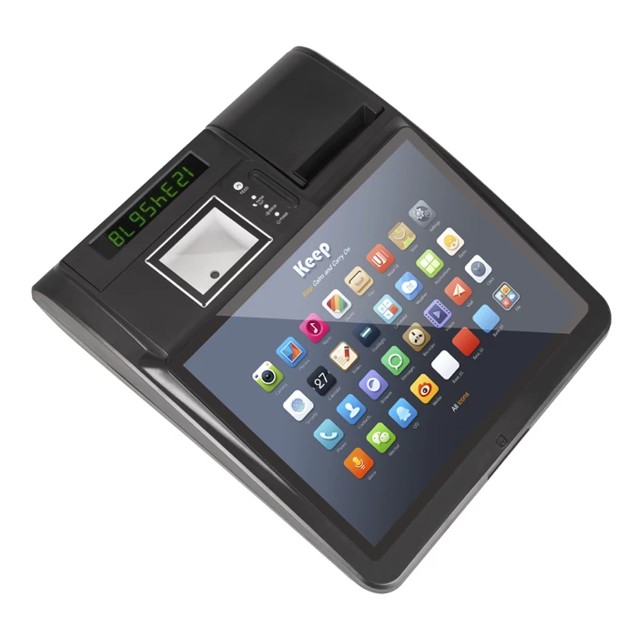 14,1 Zoll Android All-in-One-Touch-POS-Maschine mit integriertem Drucker