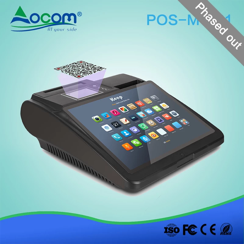 14,1 Zoll Android All-in-One-Touch-POS-Maschine mit integriertem Drucker - Görsel 4