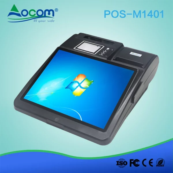 14,1-Zoll-Windows-Touchscreen-Kassensystem mit Drucker und Scanner - Görsel 6