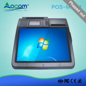 14,1-Zoll-Windows-Touchscreen-Kassensystem mit Drucker und Scanner