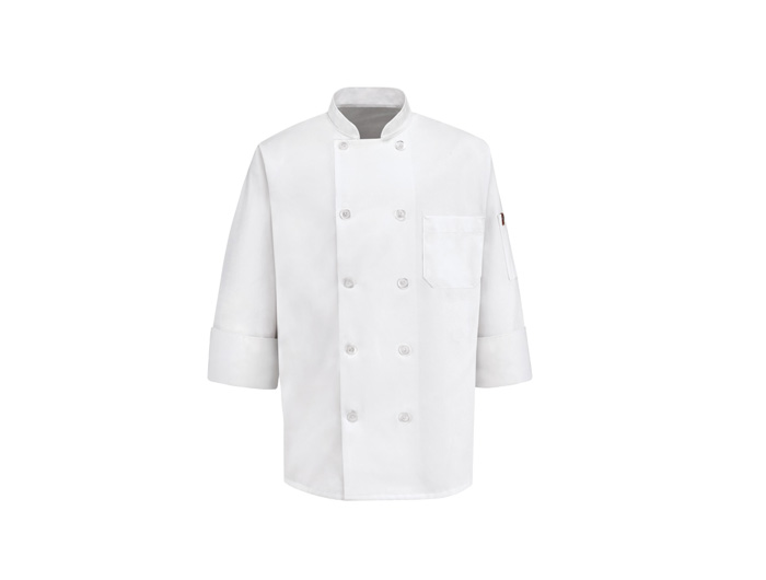 Weiße Kochjacke GE-LC-04