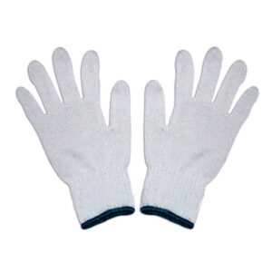 Weiße Strickhandschuhe aus Baumwolle GE-CG-02