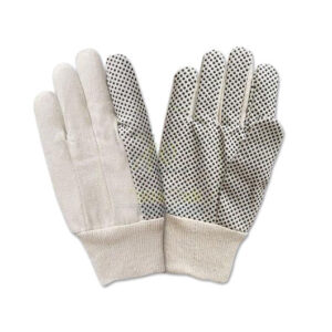 PVC gepunktete Segeltuchhandschuhe GE-CG-05