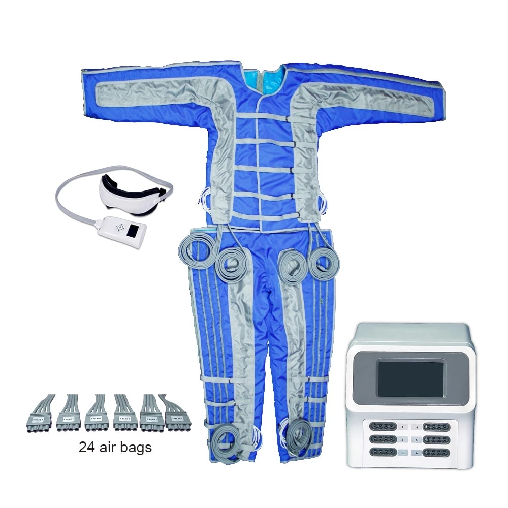 24 Airbags Pressotherapie Suna Lymphdrainage Massageanzug - Görsel 6