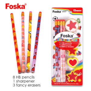 Bleistift- und Radiergummi-Set