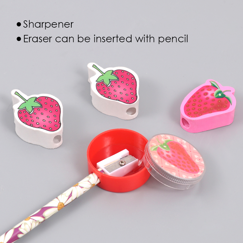 Bleistift- und Radiergummi-Set - Görsel 3