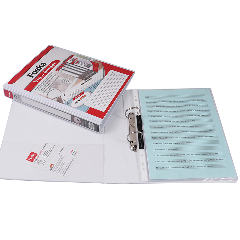 D-Ring PVC A4 Präsentationsbinder - Görsel 6